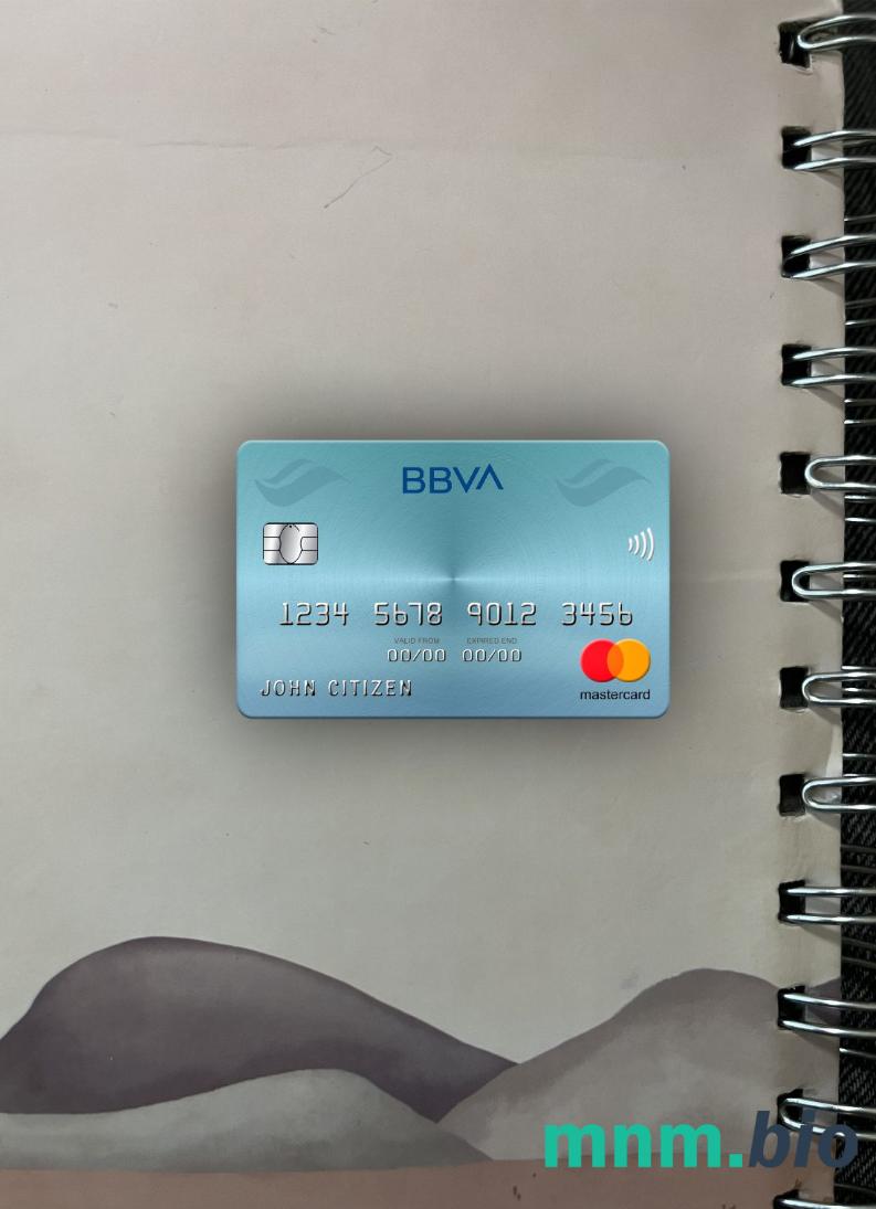 Venezuela BBVA bank wygląd zdjęcia mastercard skan PSD + zdjęcie